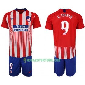 Koszulka Atlético Madryt F.TORRES 9 Dziecięcy Domowe Stroje Piłkarskie 2018/19 Krótki Rękaw